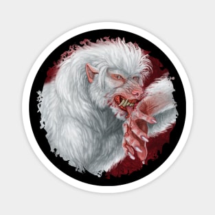 Albino Werewolf Magnet